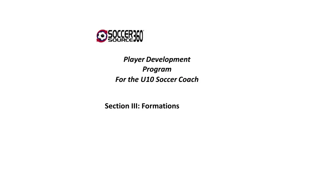 playerdevelopment program for the u10 soccercoach 1