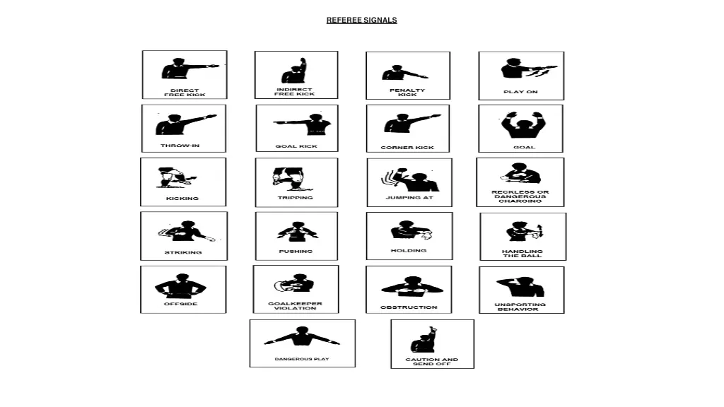 referee signals