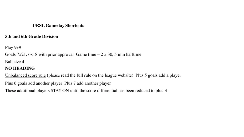 ursl gamedayshortcuts 1