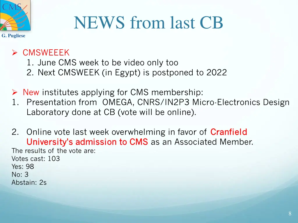 news from last cb 1