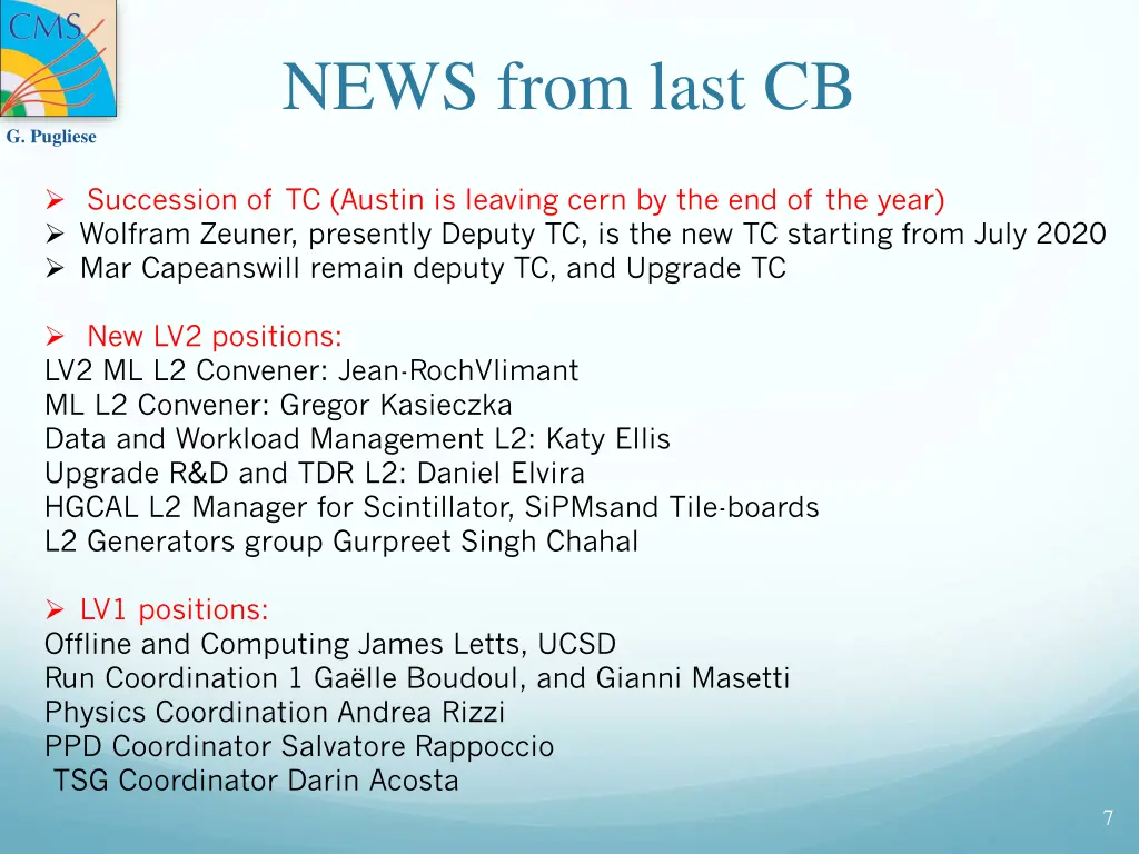 news from last cb