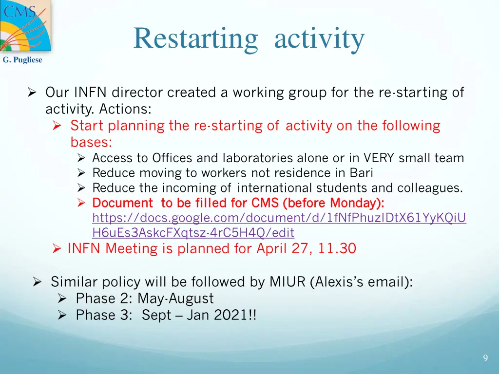 restarting activity