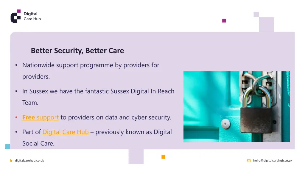 better security better care