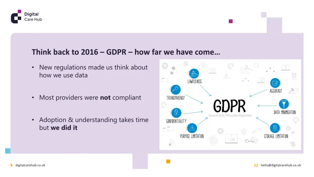 think back to 2016 gdpr how far we have come