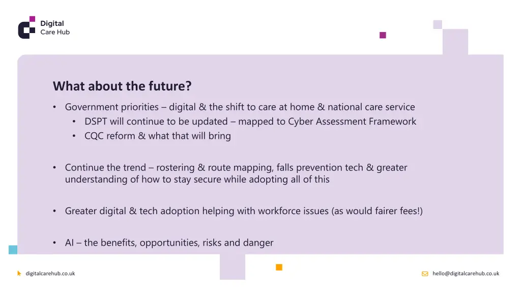 what about the future