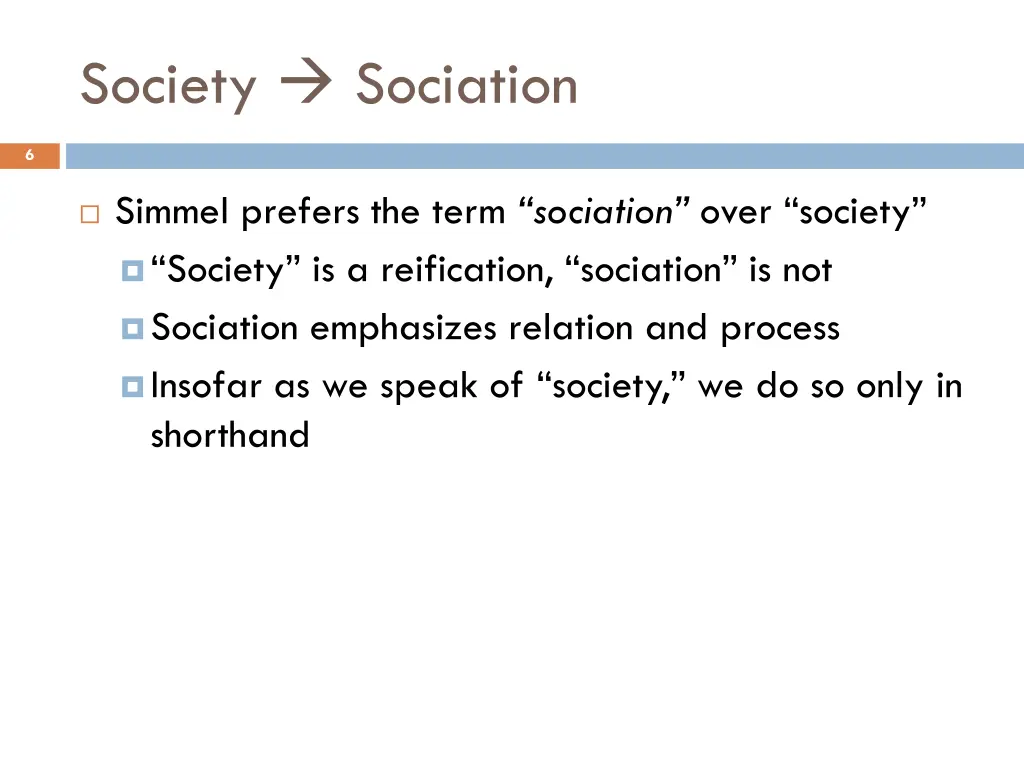 society sociation