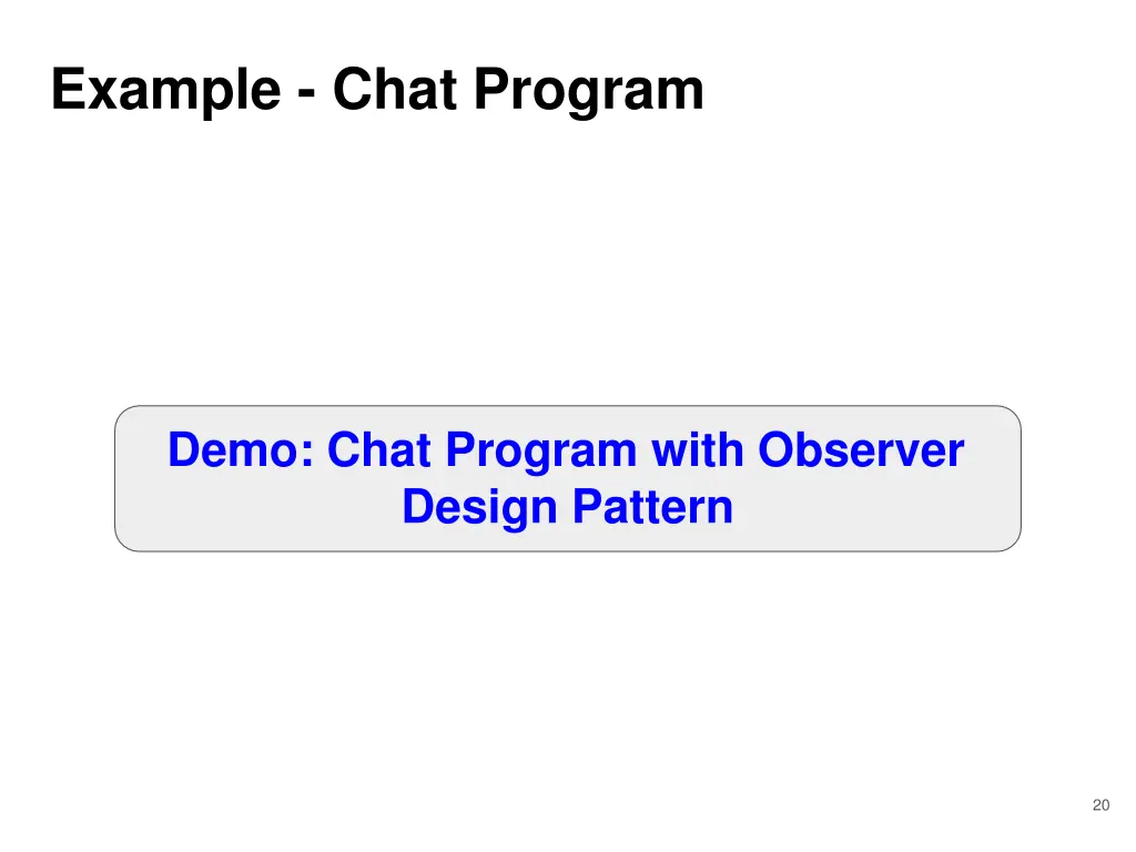 example chat program 1