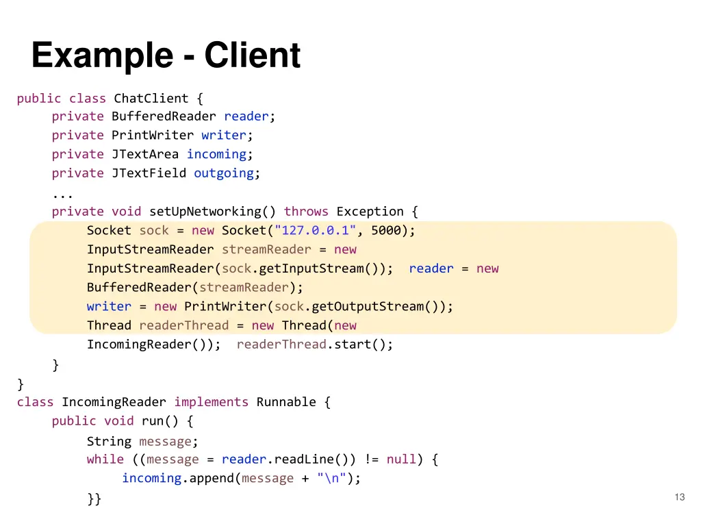 example client