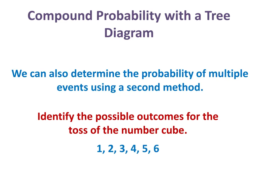 compound probability with a tree diagram 2