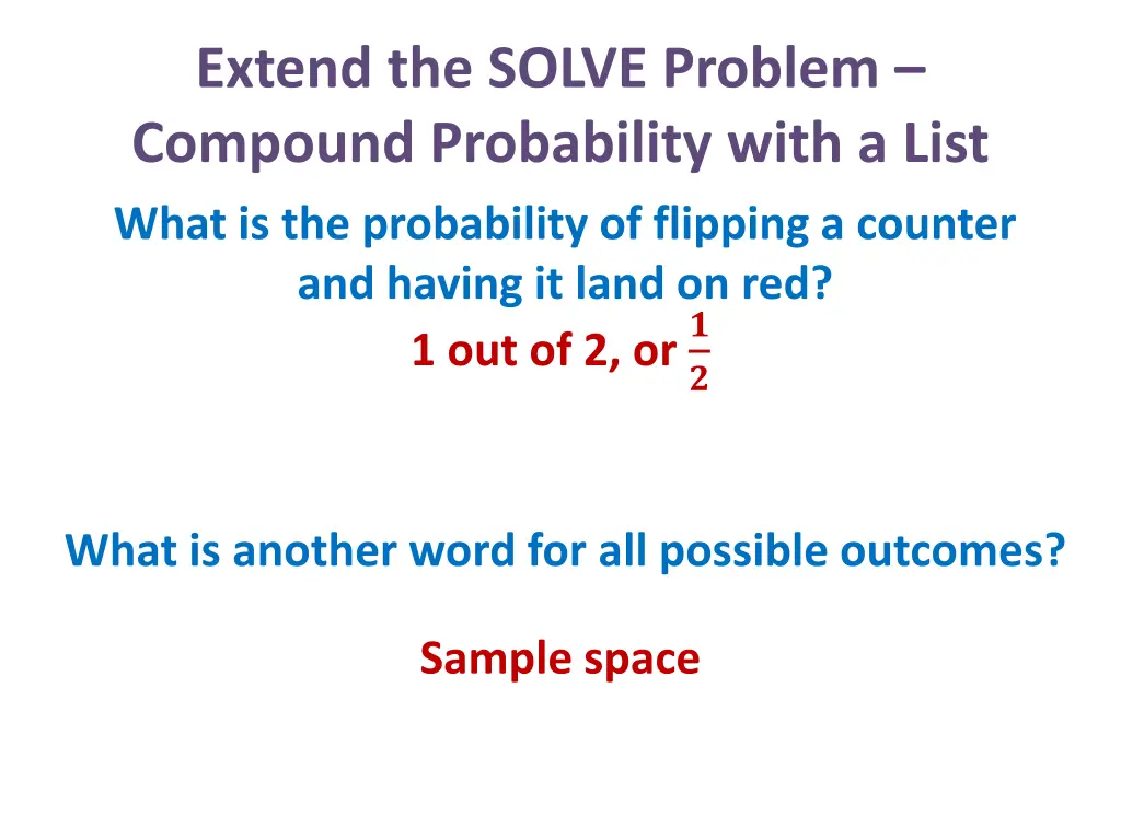 extend the solve problem compound probability 3