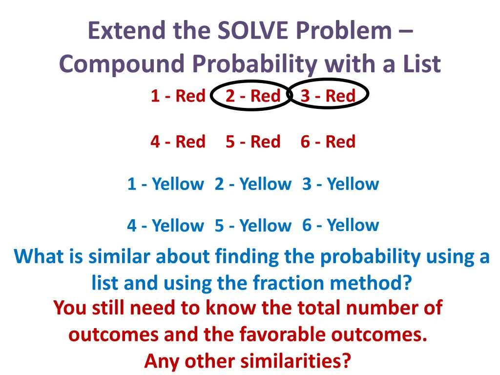 extend the solve problem compound probability 7