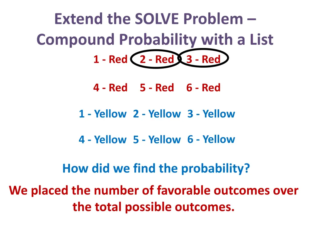 extend the solve problem compound probability 8