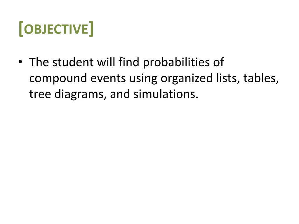 objective
