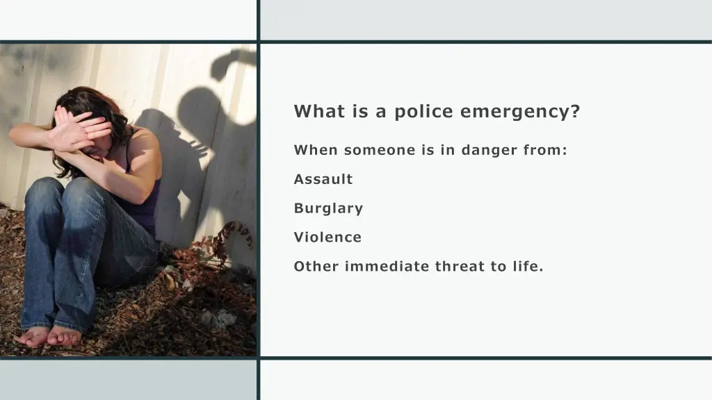 what is a police emergency
