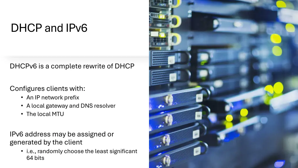 dhcp and ipv6