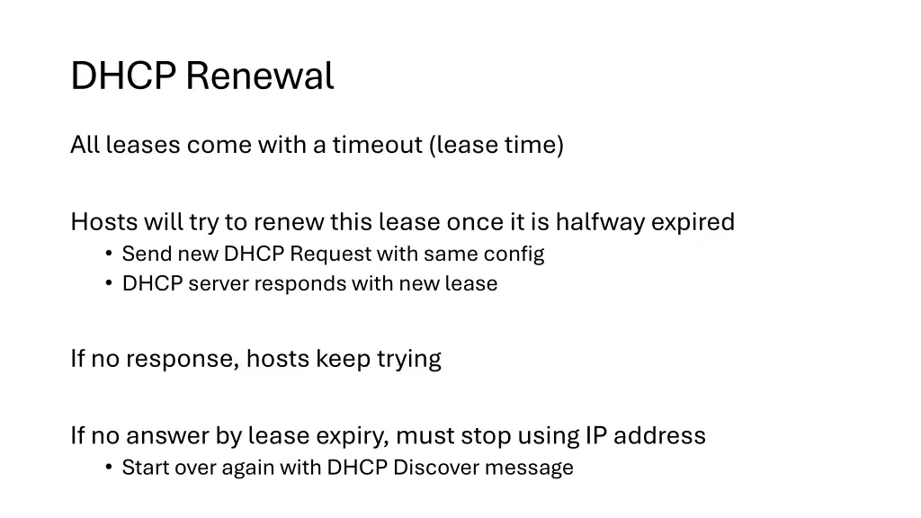 dhcp renewal