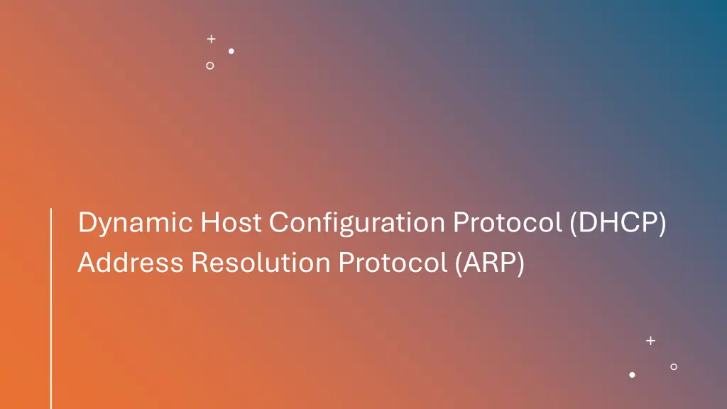 dynamic host configuration protocol dhcp address