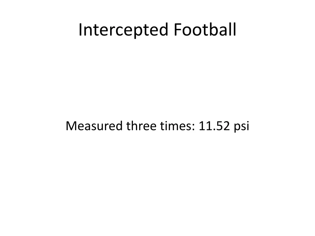 intercepted football