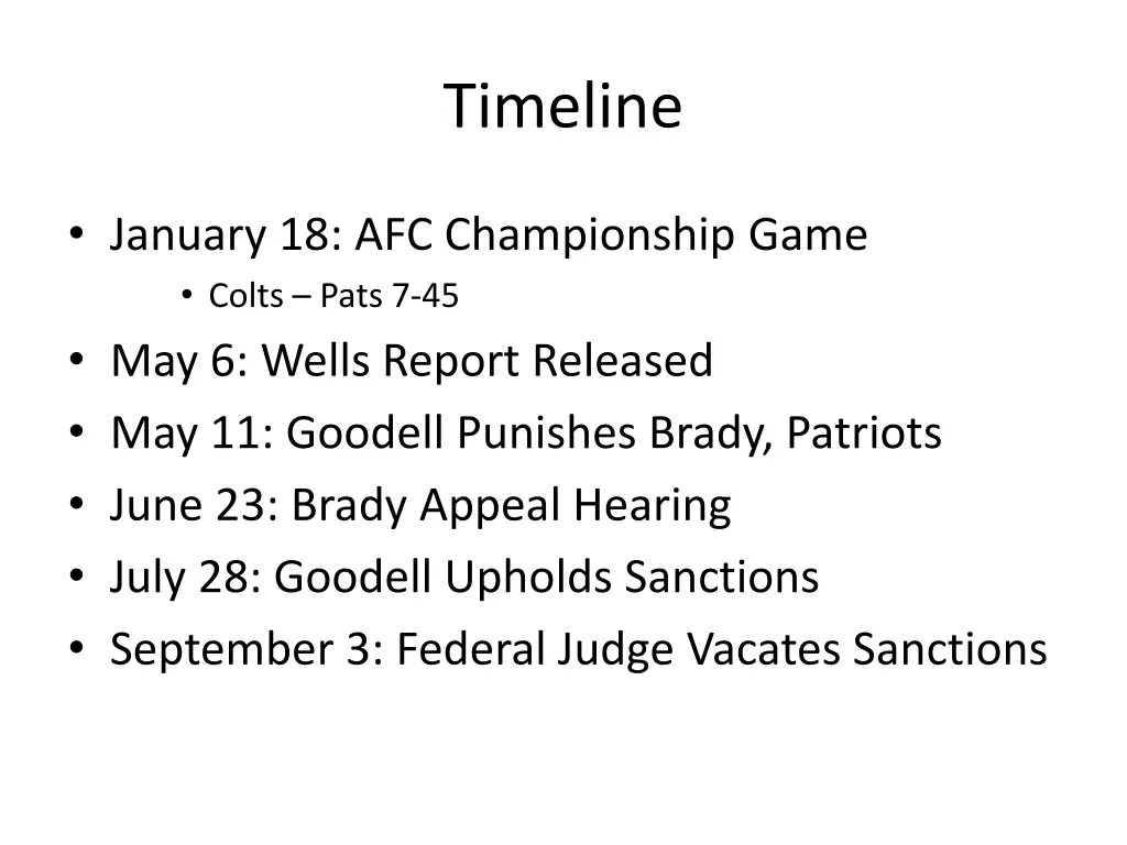timeline
