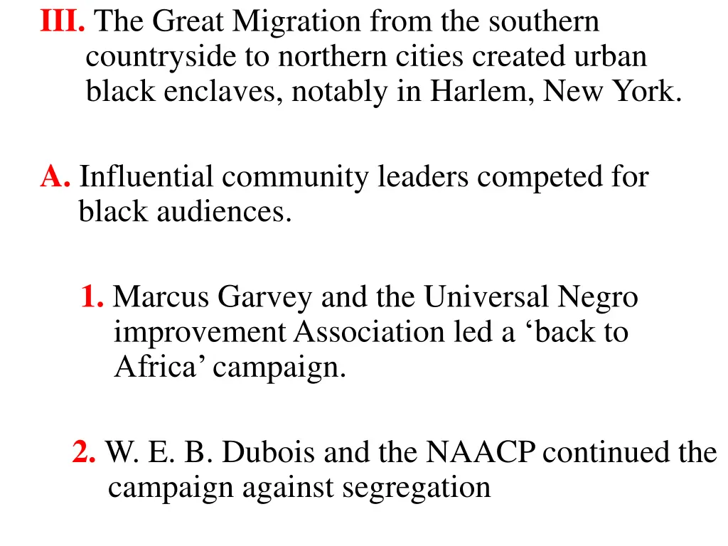 iii the great migration from the southern