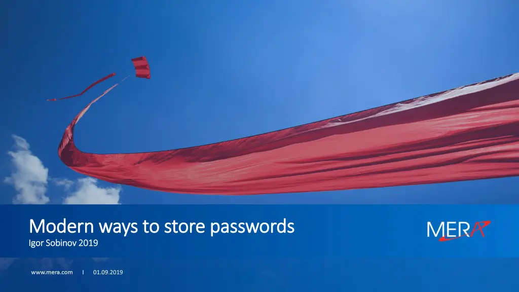 modern ways to store passwords modern ways