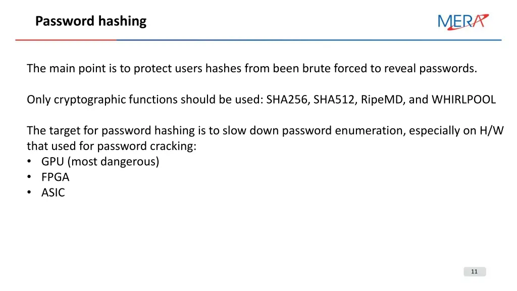 password hashing