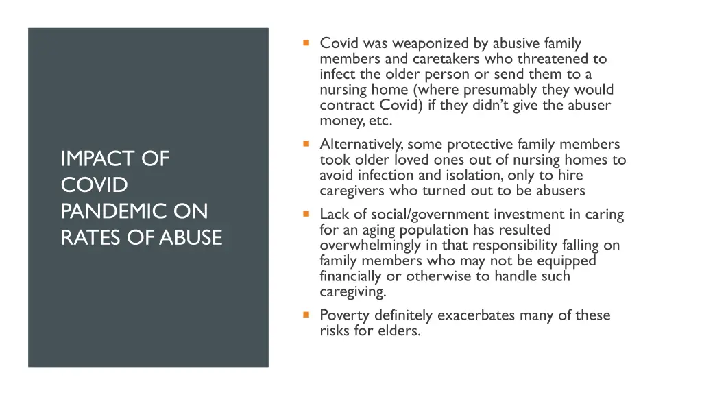 covid was weaponized by abusive family members