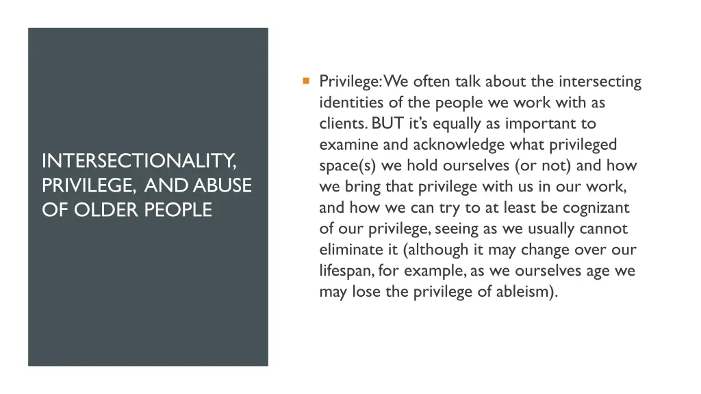 privilege we often talk about the intersecting