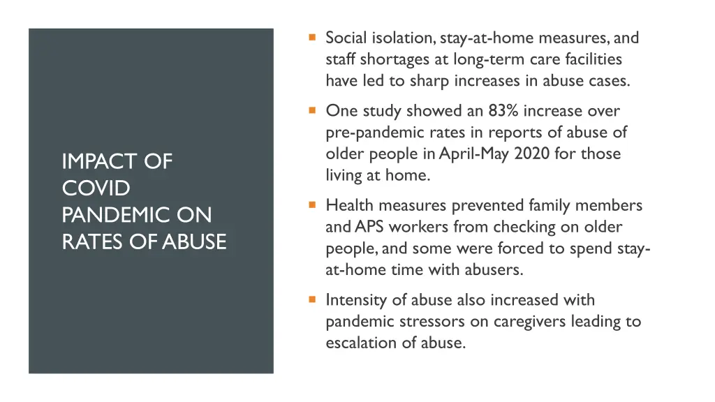 social isolation stay at home measures and staff