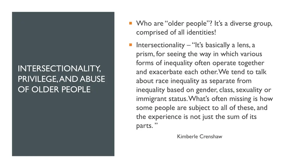 who are older people it s a diverse group