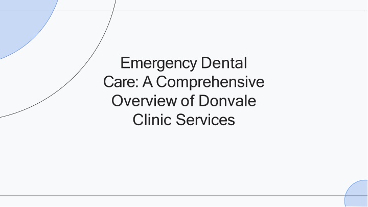 emergency dental care a comprehensive overview