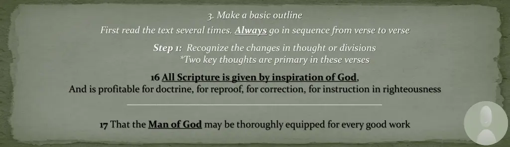 3 make a basic outline