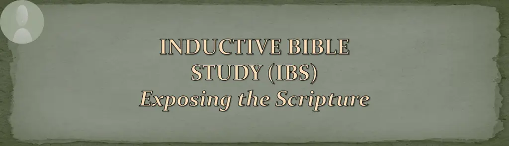 inductive bible study ibs exposing the scripture