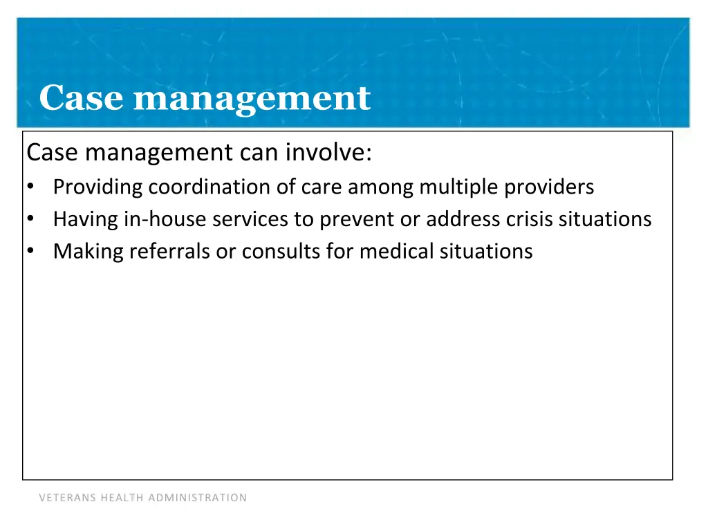 case management