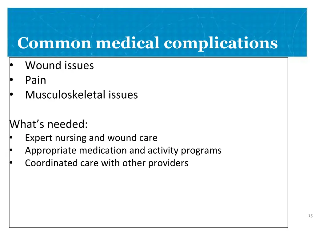 common medical complications 5