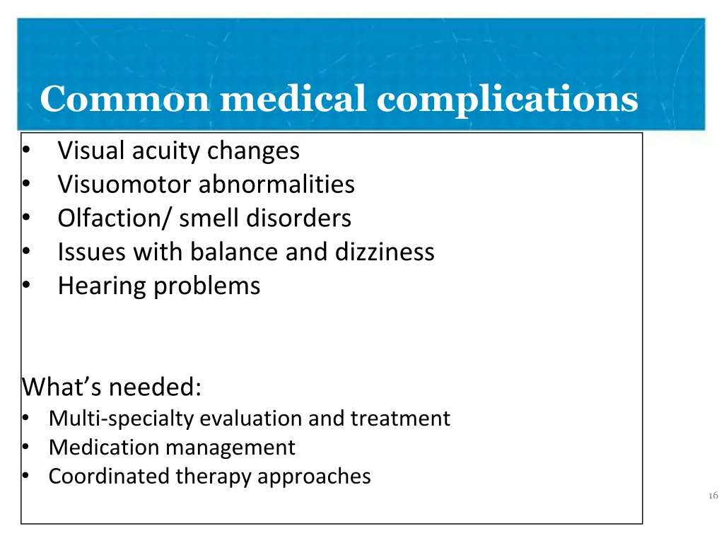 common medical complications 6