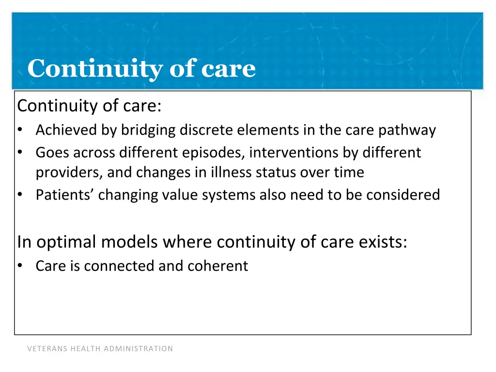 continuity of care