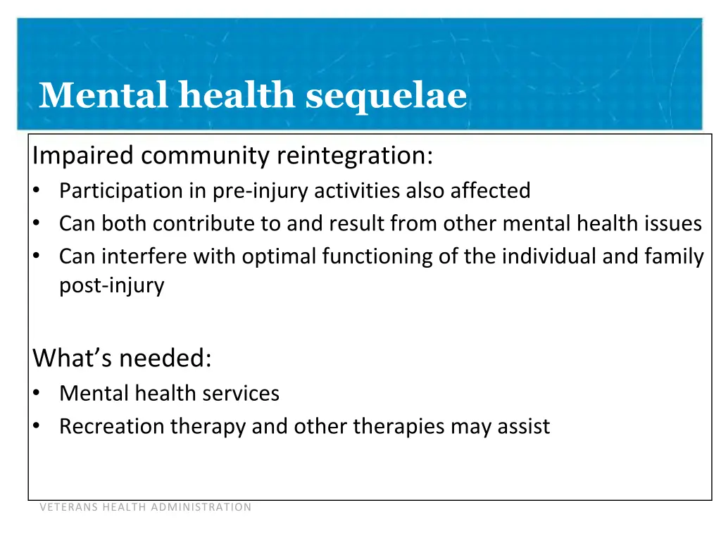 mental health sequelae 2