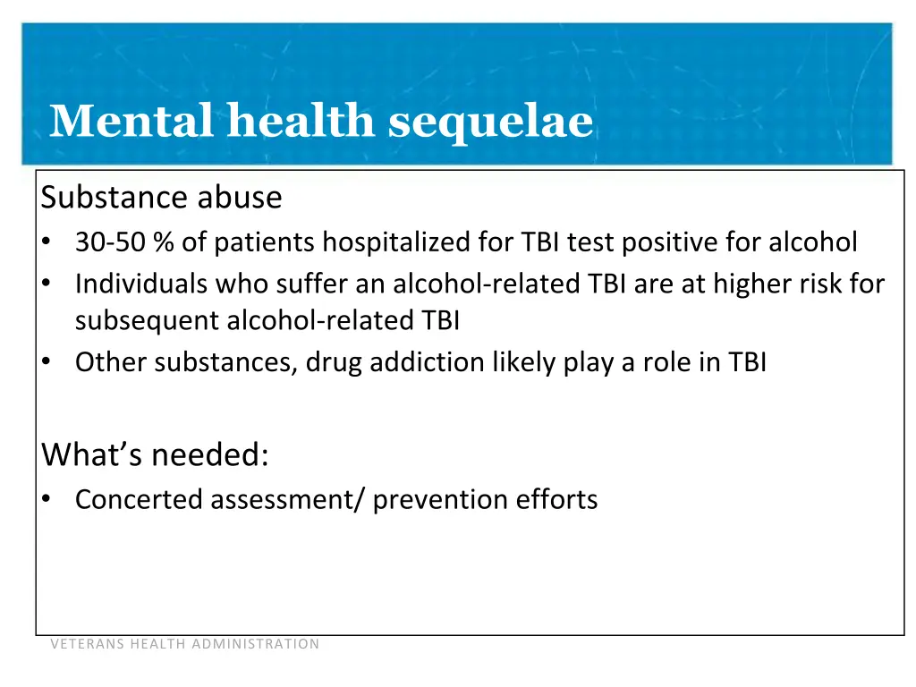 mental health sequelae