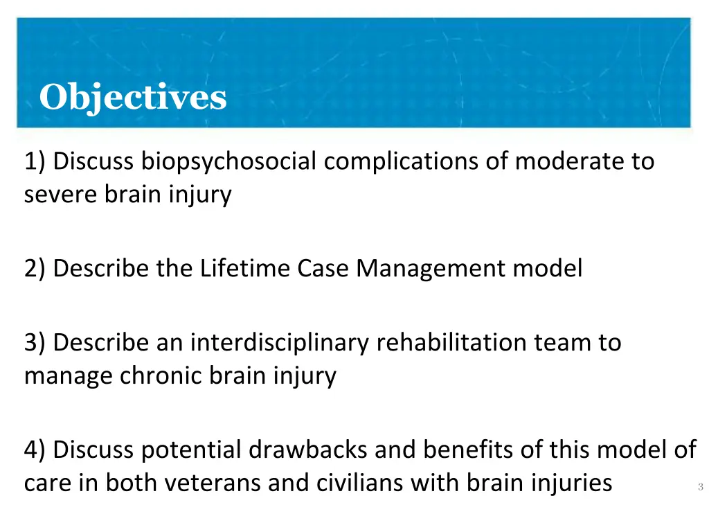 objectives