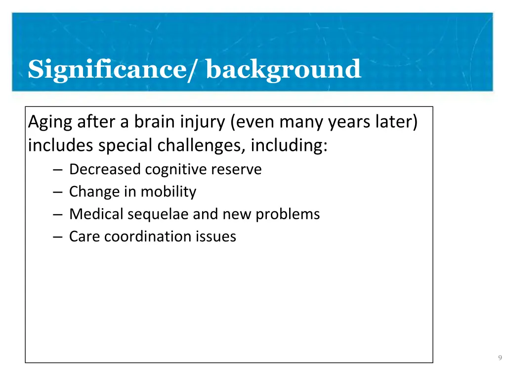 significance background 2