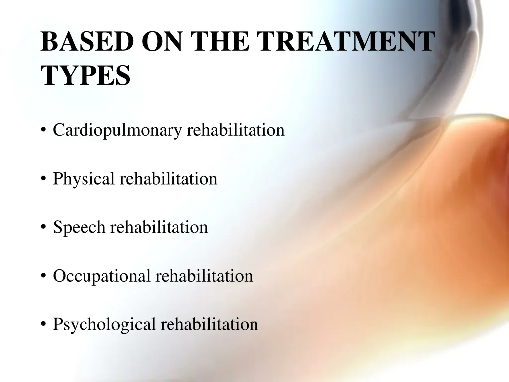 based on the treatment types