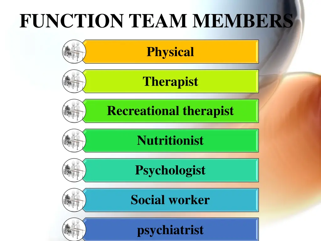 function team members