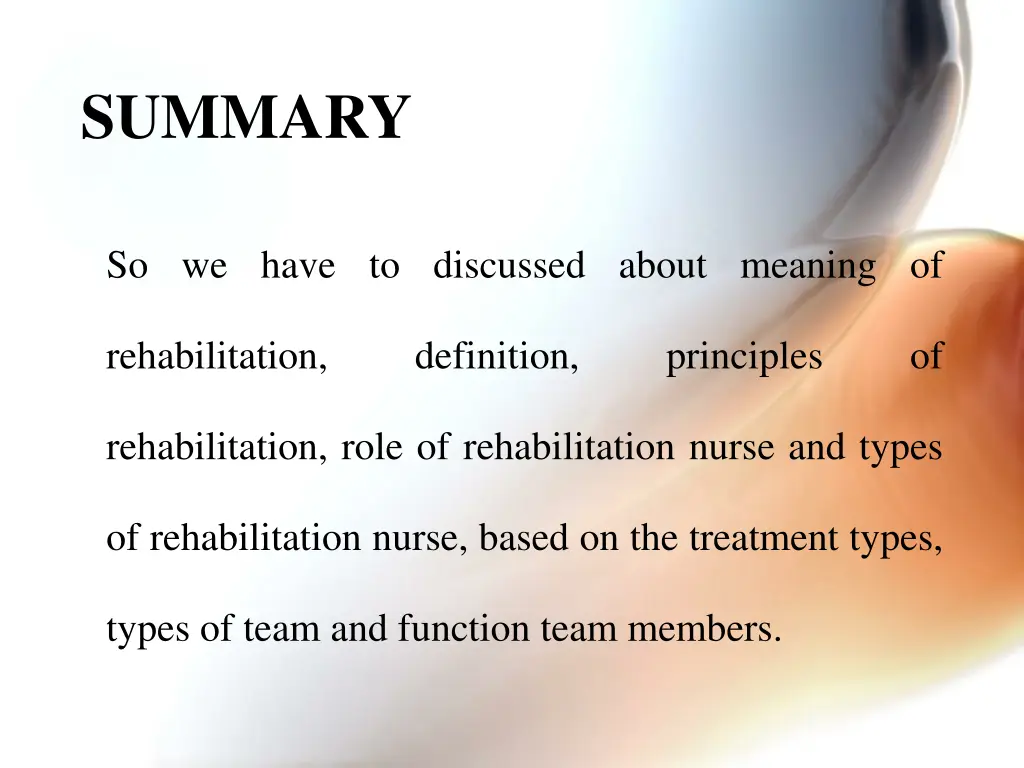 summary