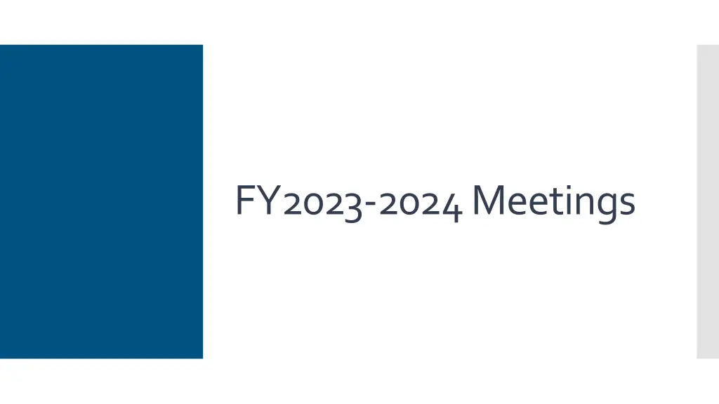 fy2023 2024 meetings