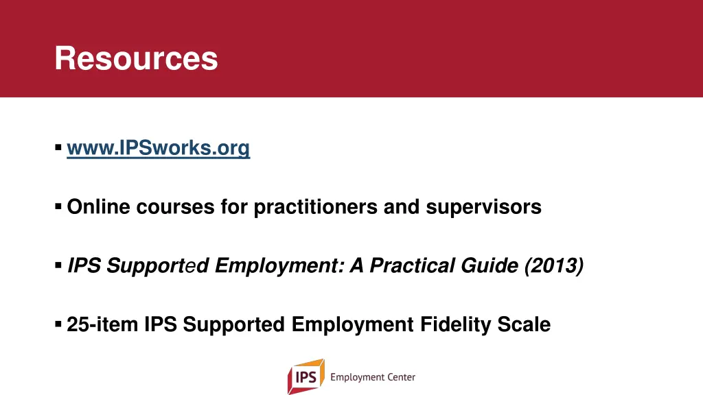 resources