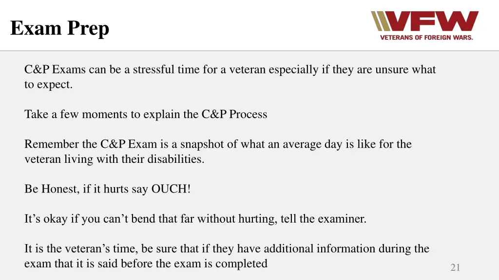 exam prep