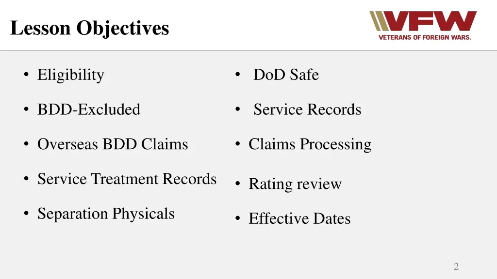 lesson objectives