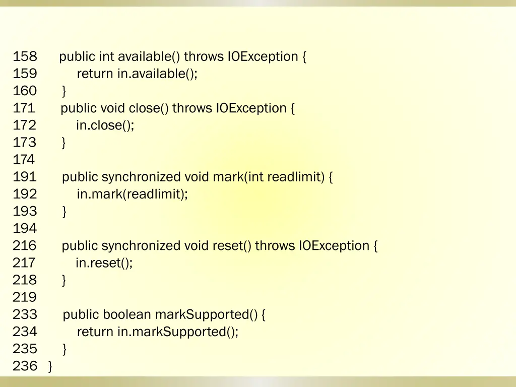 158 public int available throws ioexception