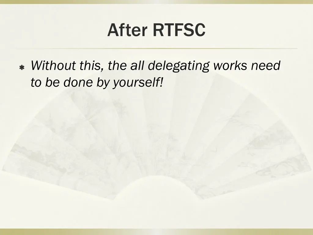 after rtfsc